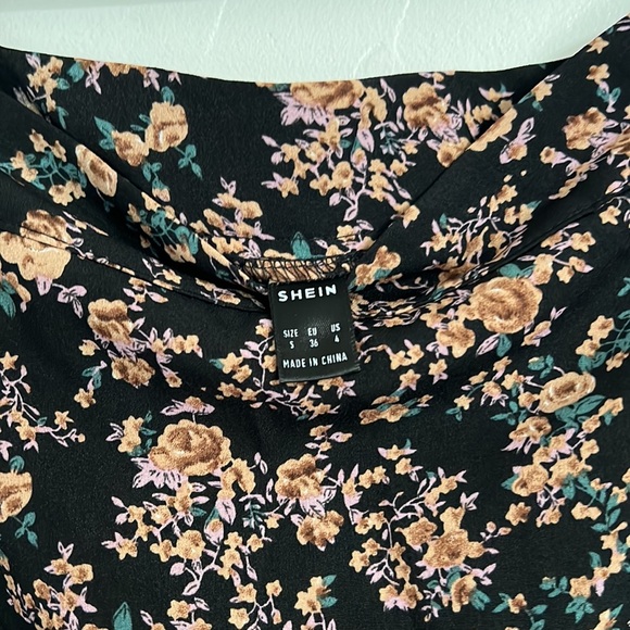 Maxi floral skirt with high slit - Picture 6 of 6